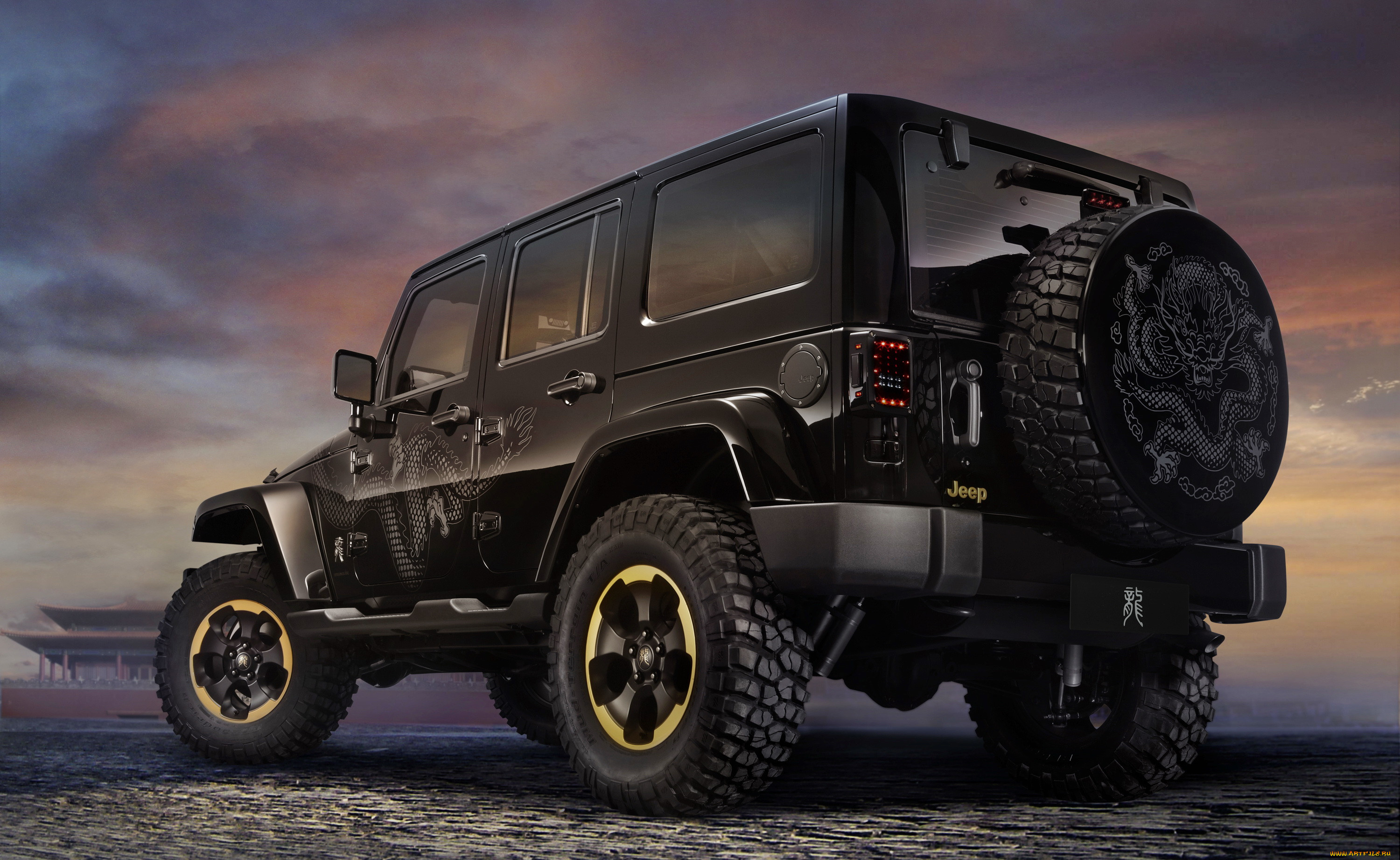 2012, jeep, wrangler, dragon, 